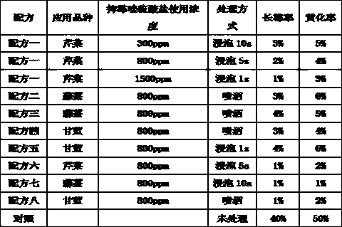 Vegetable preservative, and preparation method and application thereof