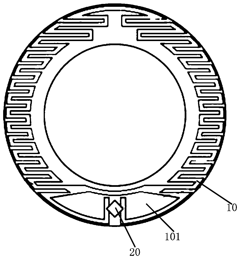 RFID tag antenna, RFID tag, and cable joint