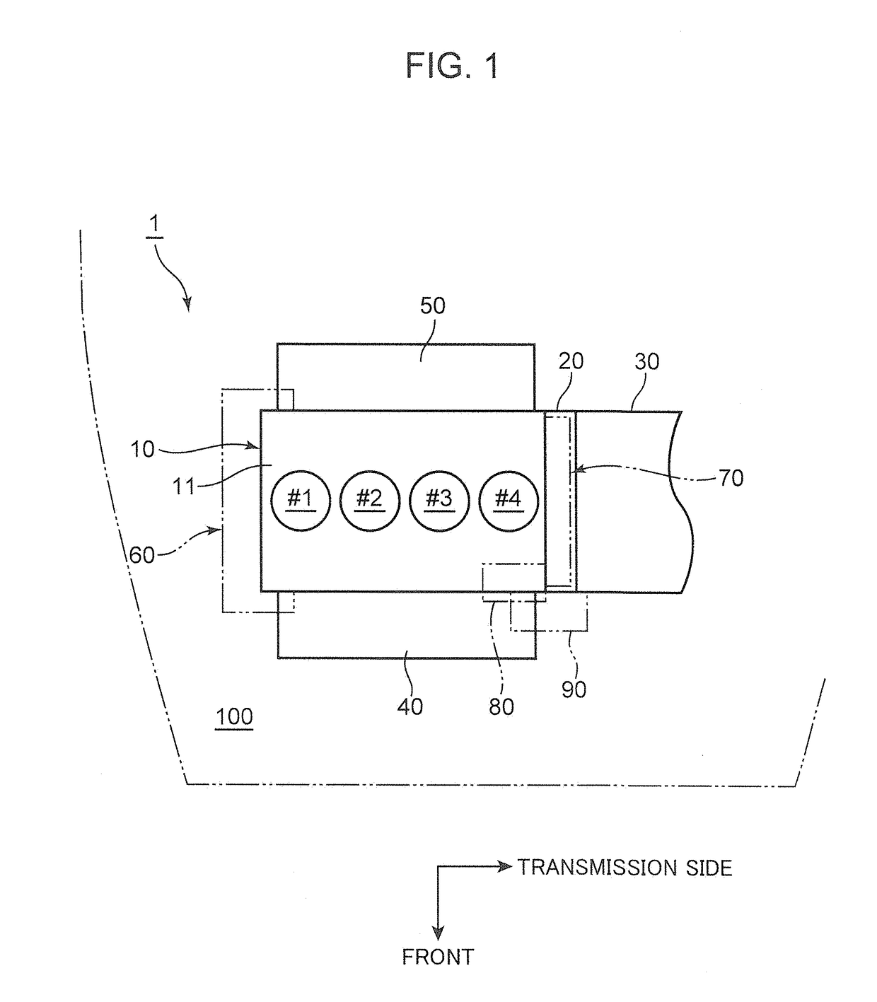 Accessory mounting structure for engine