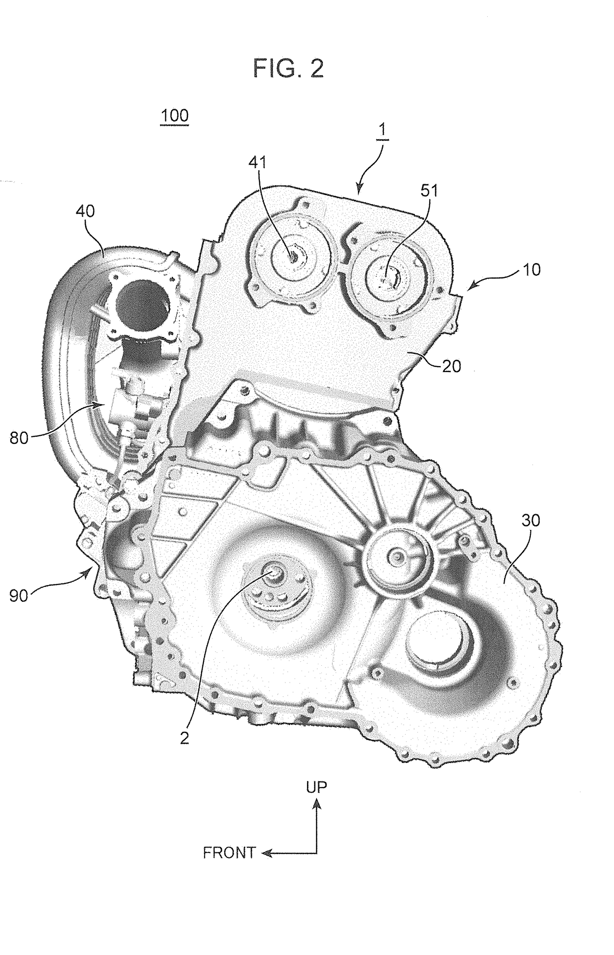 Accessory mounting structure for engine