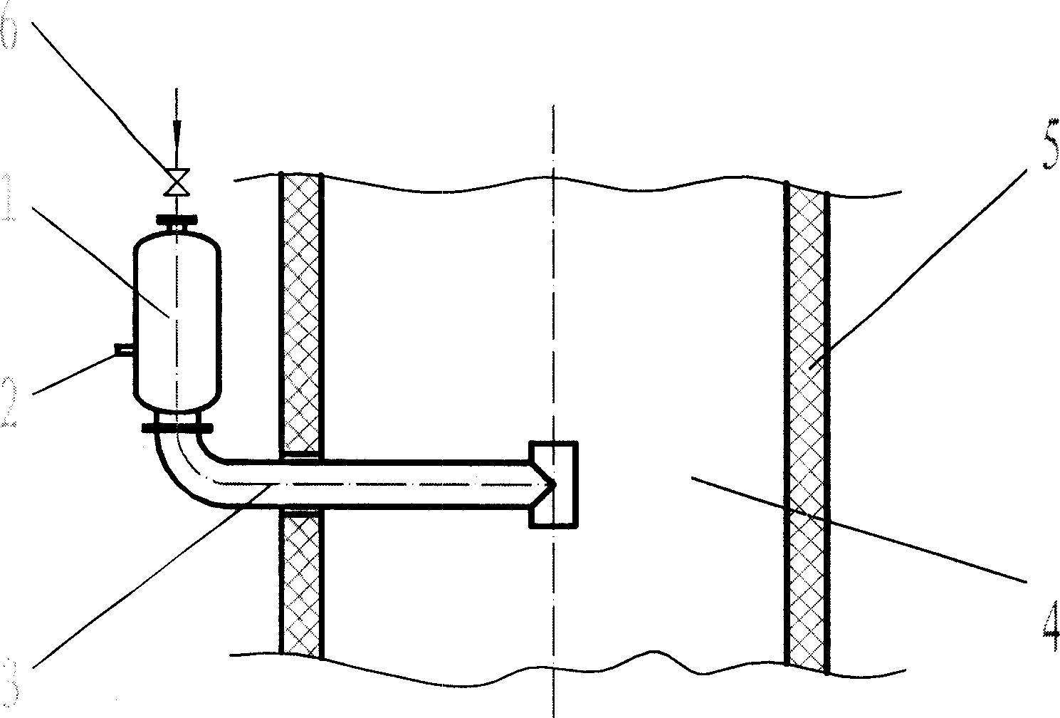 Soot blowing explosion wave method