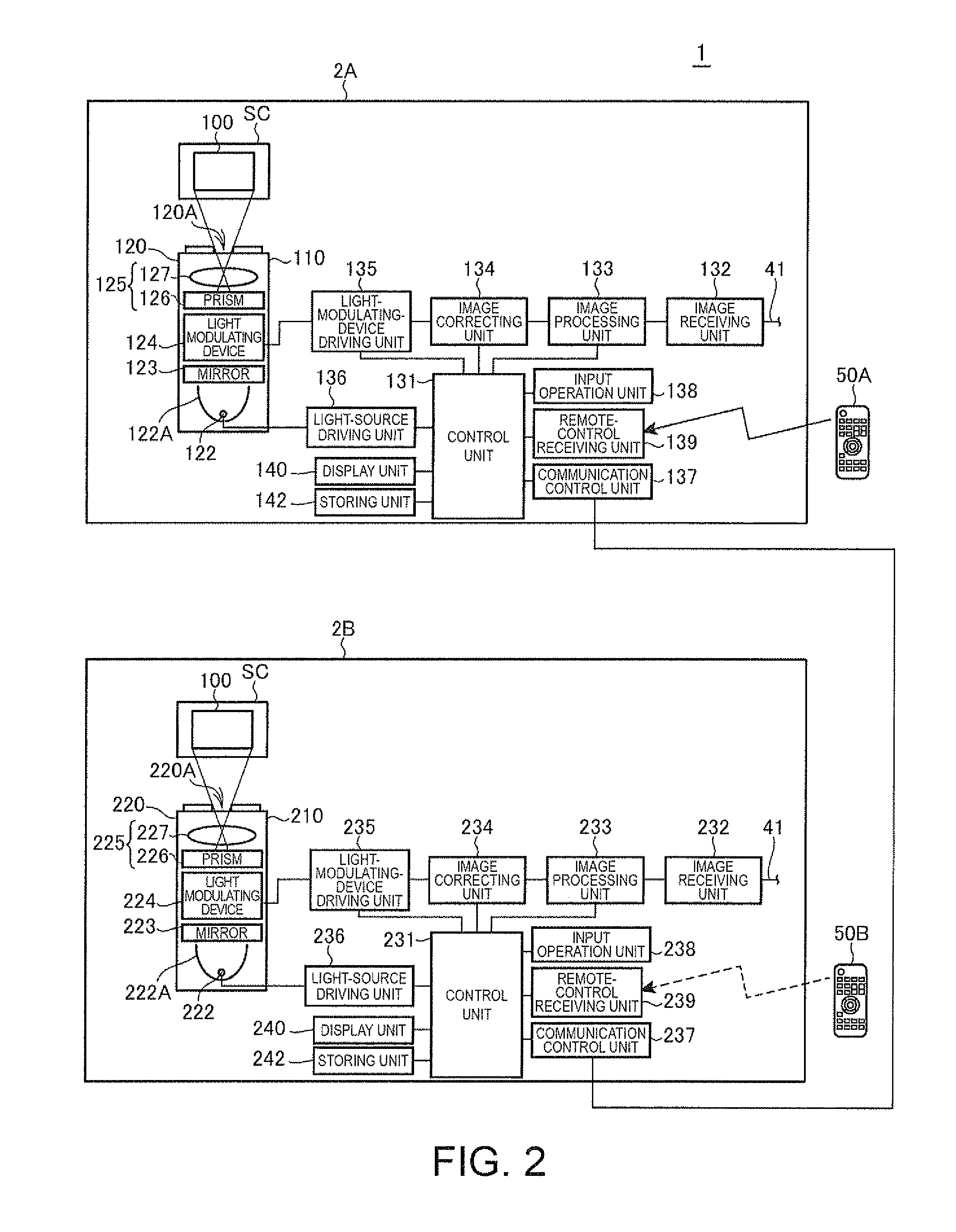 Projector and control method for the projector