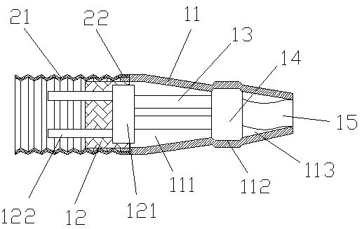 Anti-electric shock plug for data cable