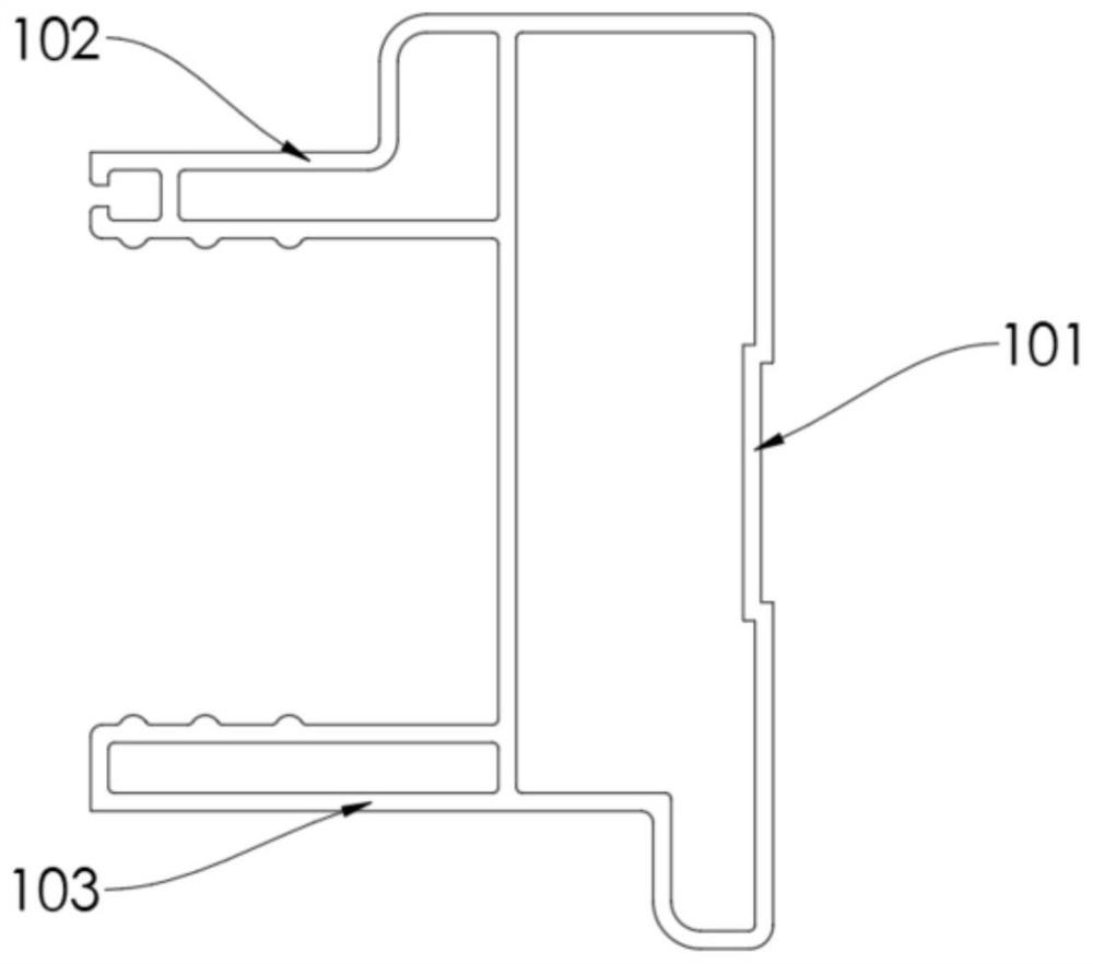 Half-hidden frame window