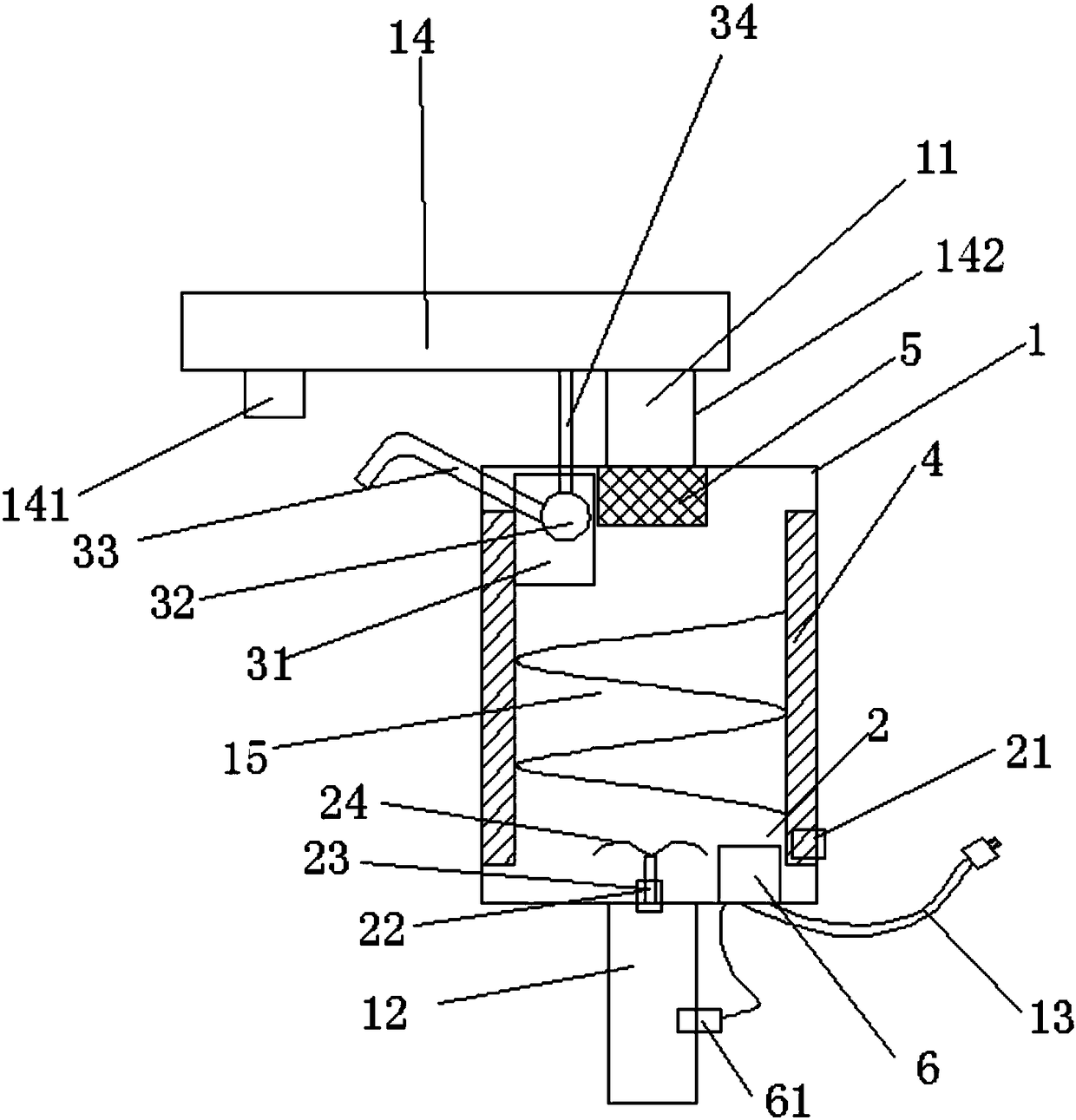 An automatic rapid heating device for ozone disinfection