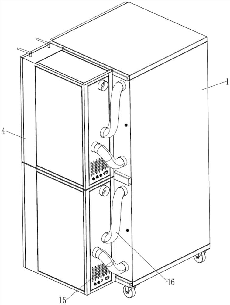 Double-cage independent type negative pressure isolation device convenient for space adjustment