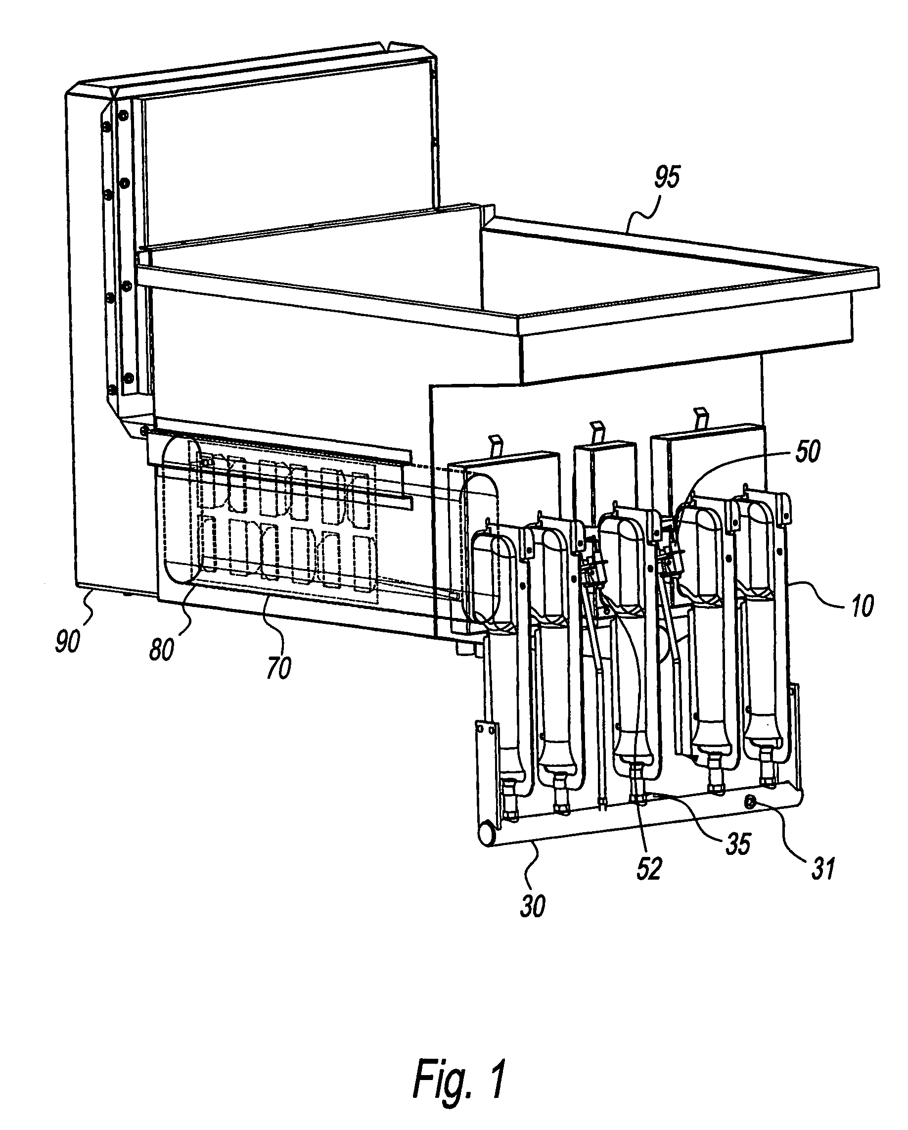 Deep fat tube fryer burner assembly