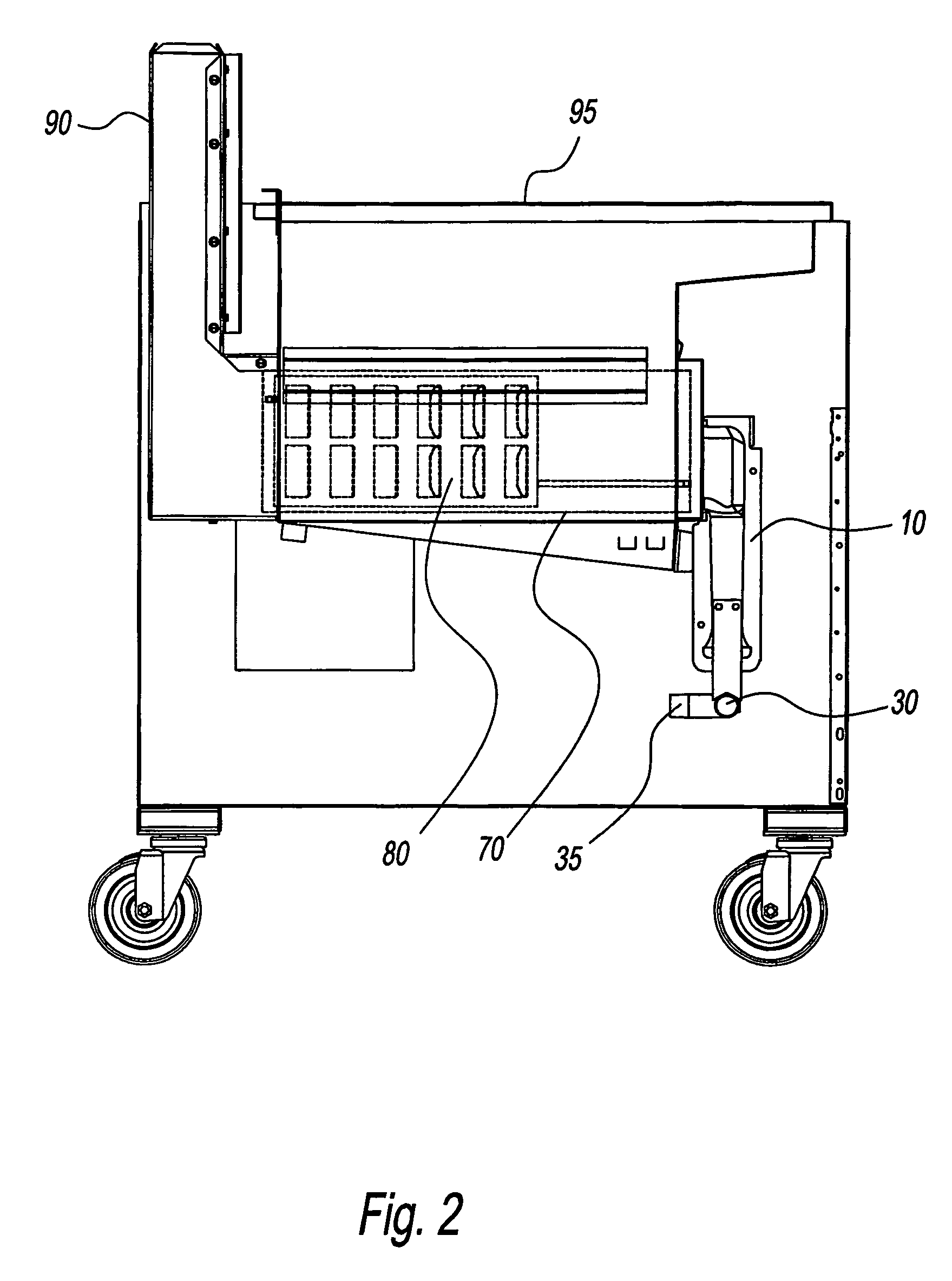 Deep fat tube fryer burner assembly