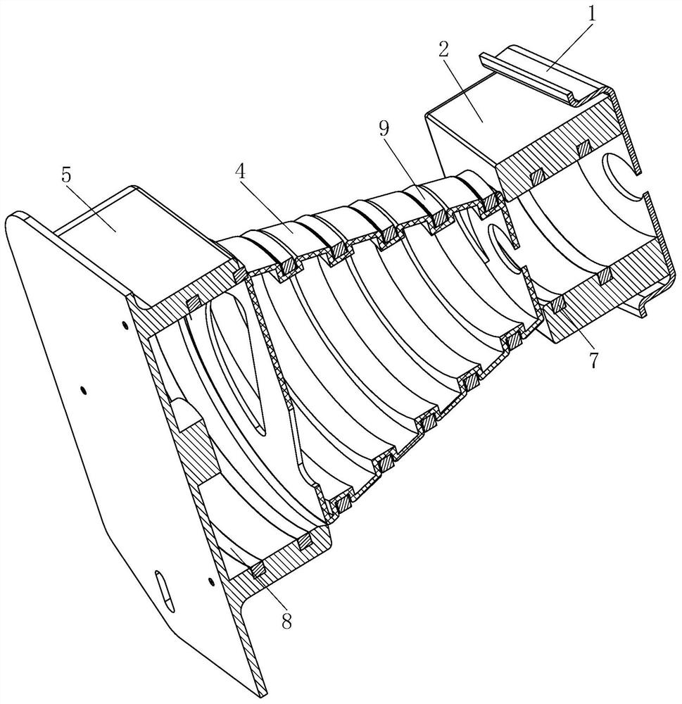 Bumper based on spring energy absorption and buffering