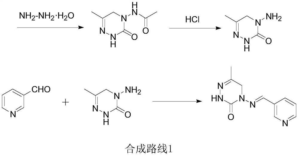 A kind of preparation method of pymetrozine