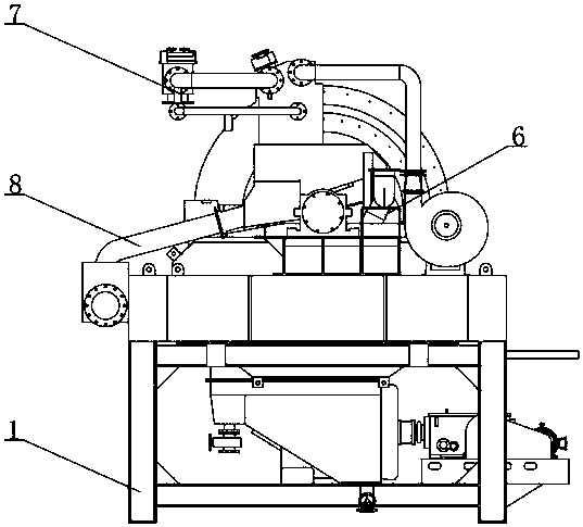 Horizontal magnetic field type vertical-ring high gradient magnetic separator