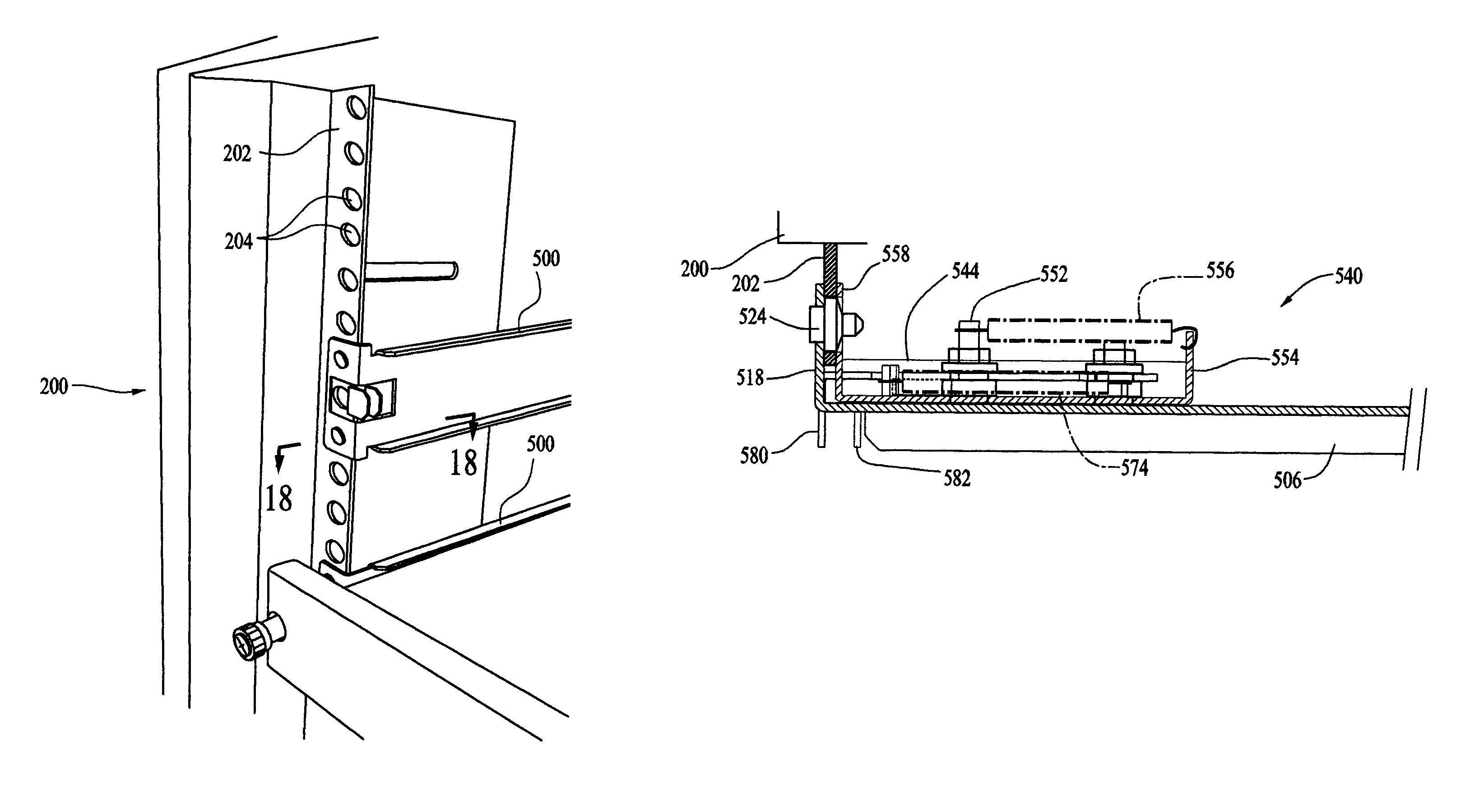 Spring loaded bracket assembly having a tool-less attachment and removal feature