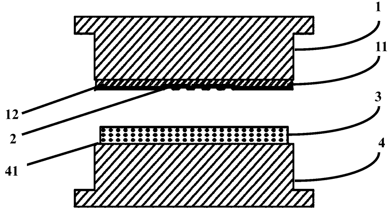 Optical element molding method based on graphene-like electrothermal film