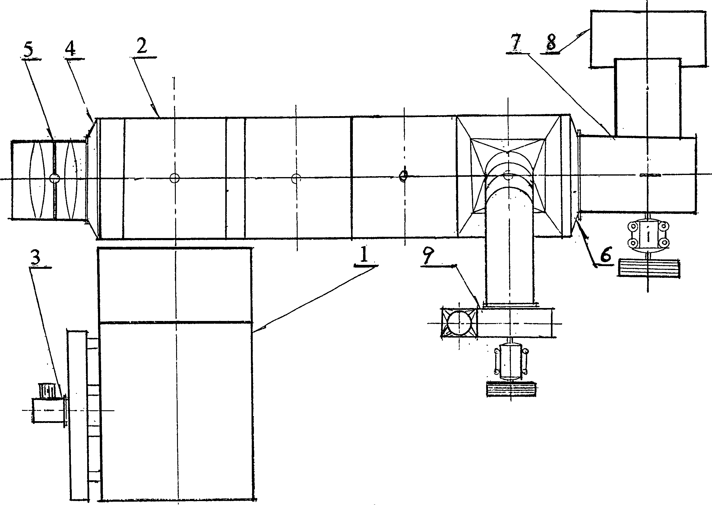 Hot-air furnace combined by combustion chamber and dustproof multi-stage heat exchanger with burning-resistant device