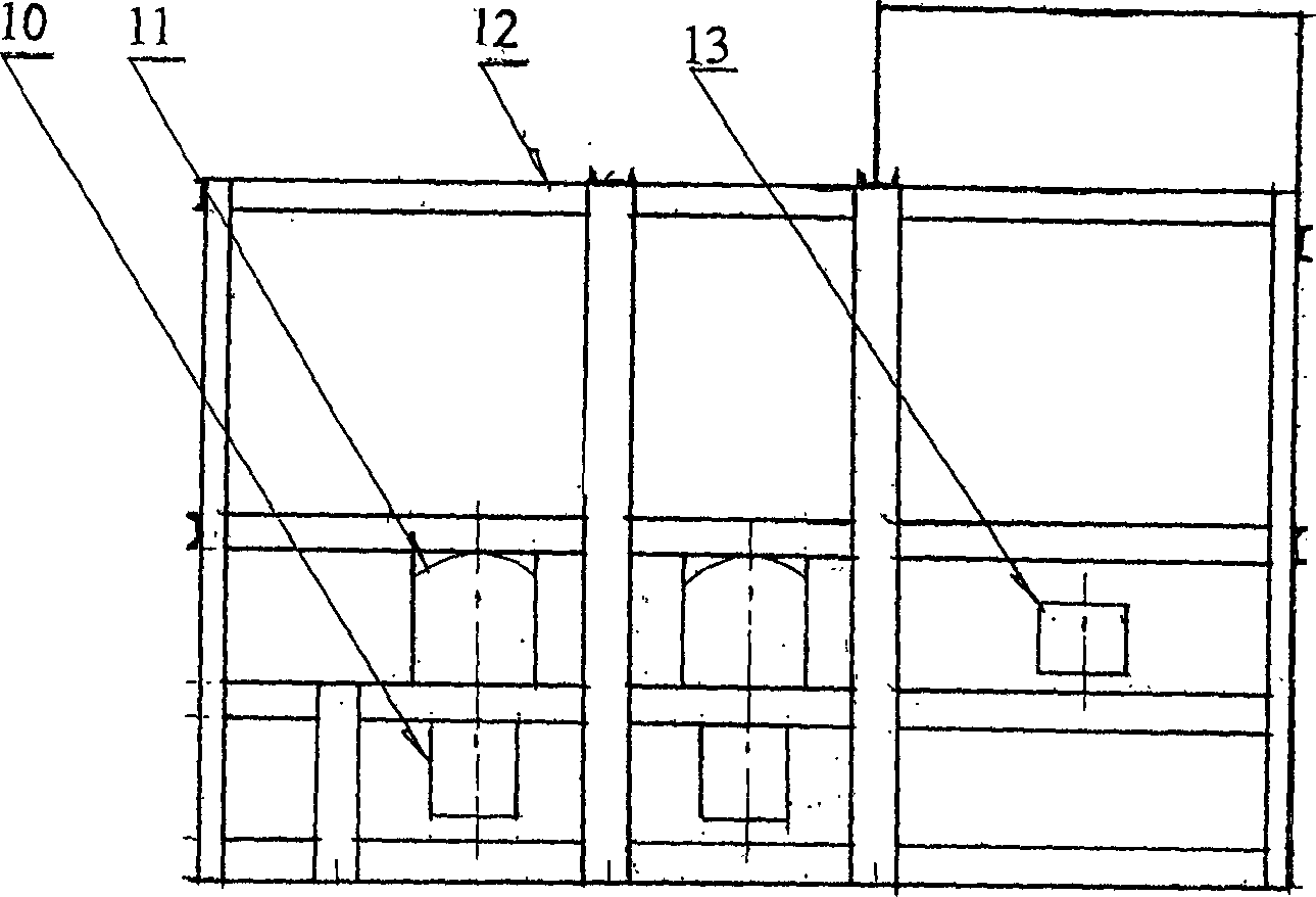 Hot-air furnace combined by combustion chamber and dustproof multi-stage heat exchanger with burning-resistant device