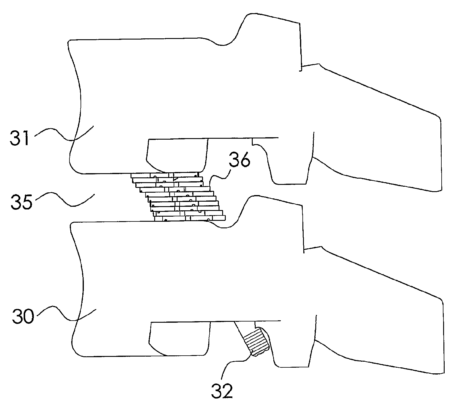 Segmented insert for intervertebral support