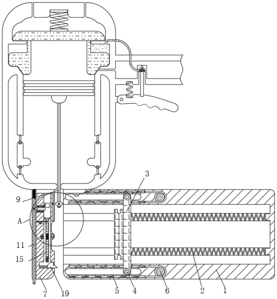 Nail shooting device for decoration with function of preventing nails from getting stuck