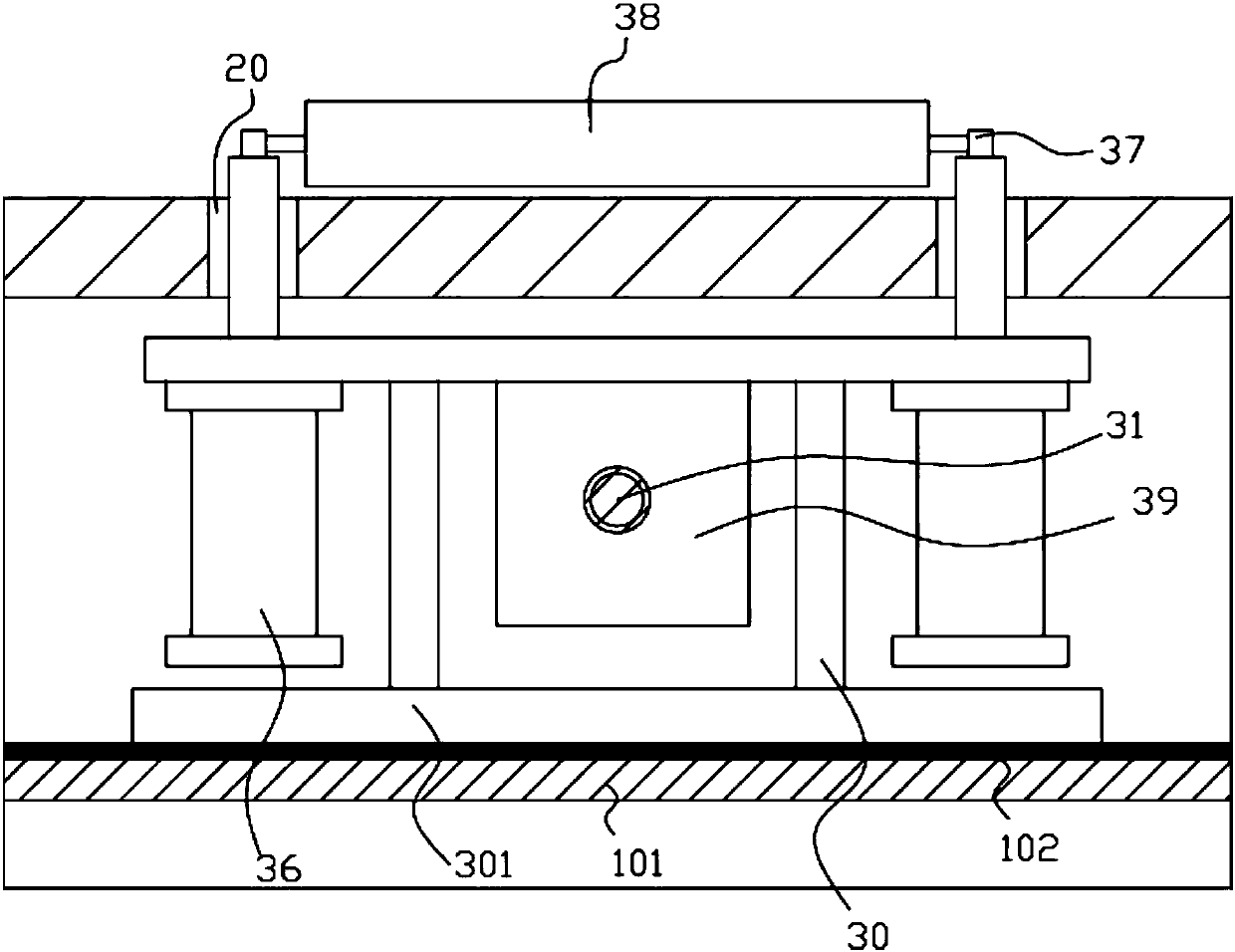 Simple bending mechanism with adjustable compression roller for hardware plates