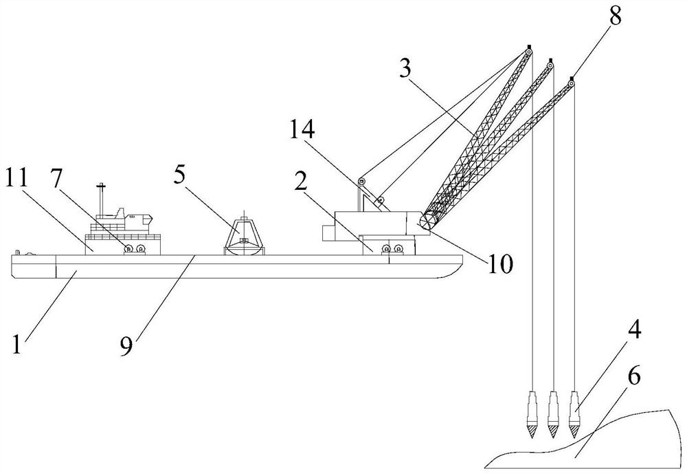 Environment-friendly seabed reef cleaning construction process