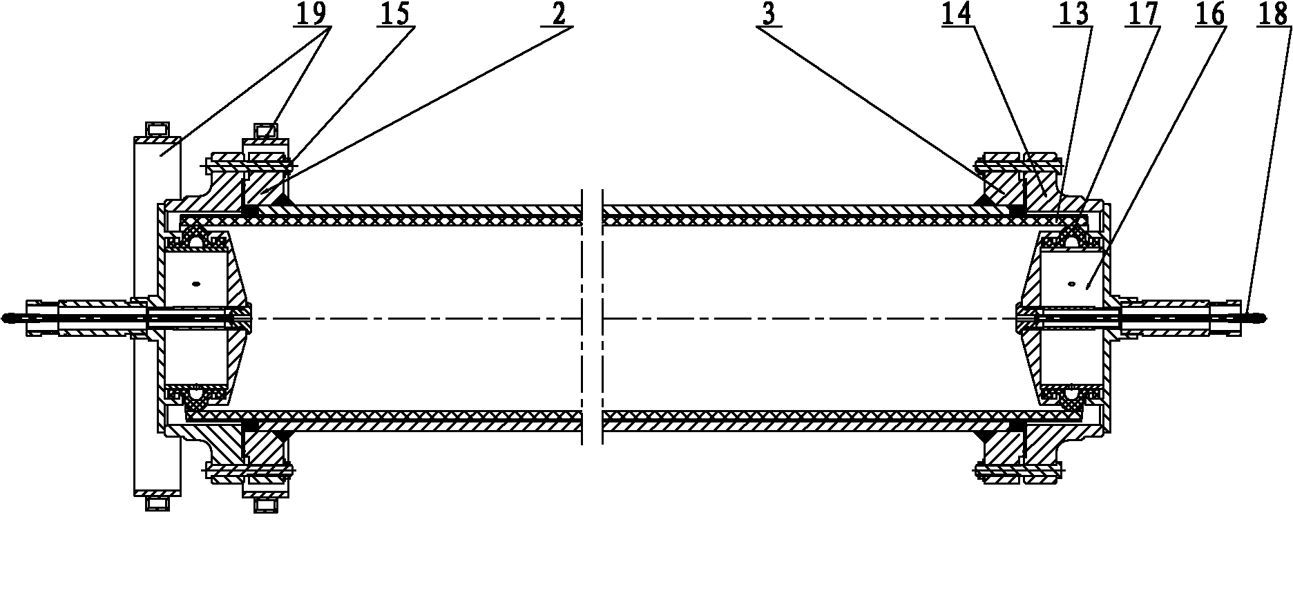 Method and equipment for producing flange type lining plastic compound steel pipe