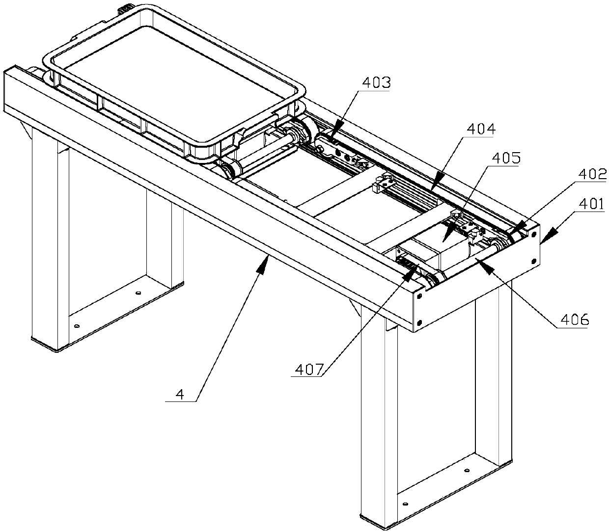 Hospital logistics conveying system