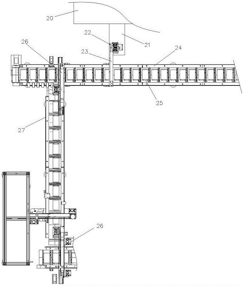 Metallic shell power battery assembling line and assembling process