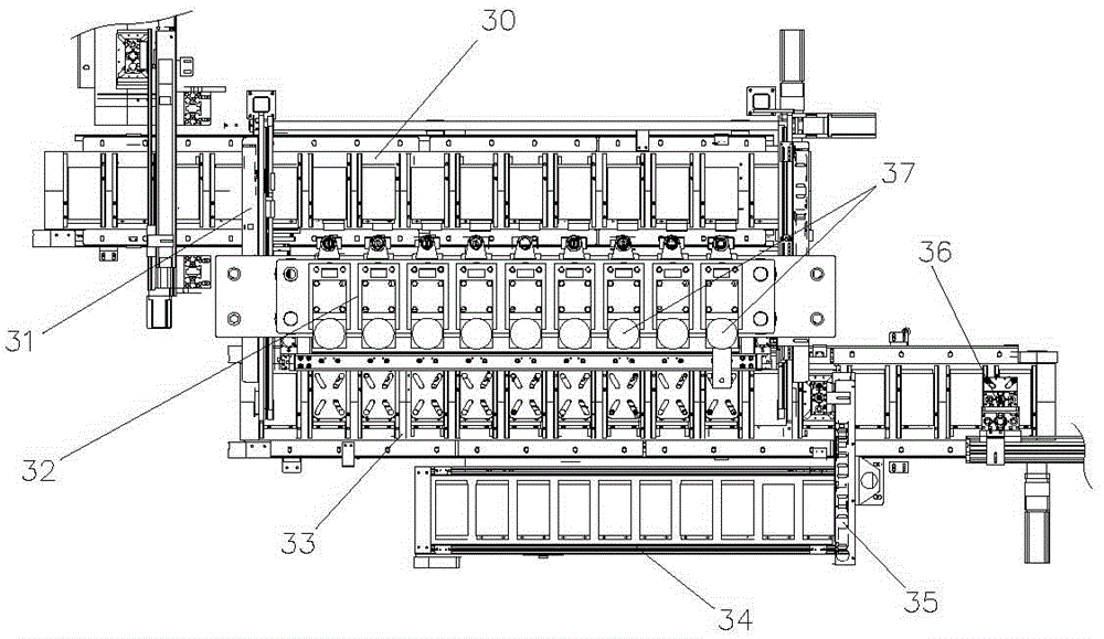 Metallic shell power battery assembling line and assembling process