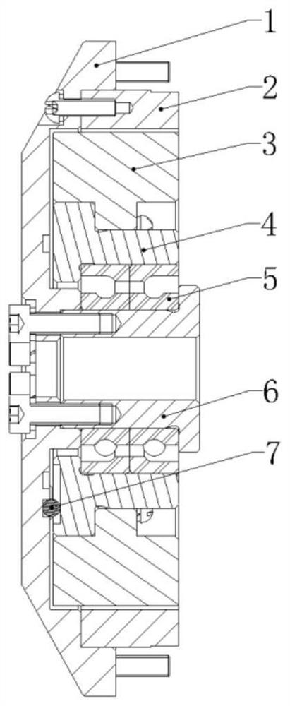 Compact precise driving shaft system with limiting function