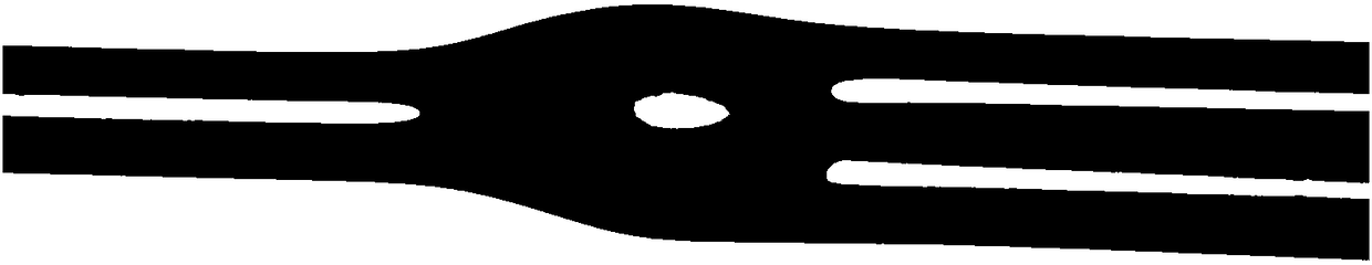 Manufacturing method of 1*2 optical fiber beam splitter based on convex cone welding