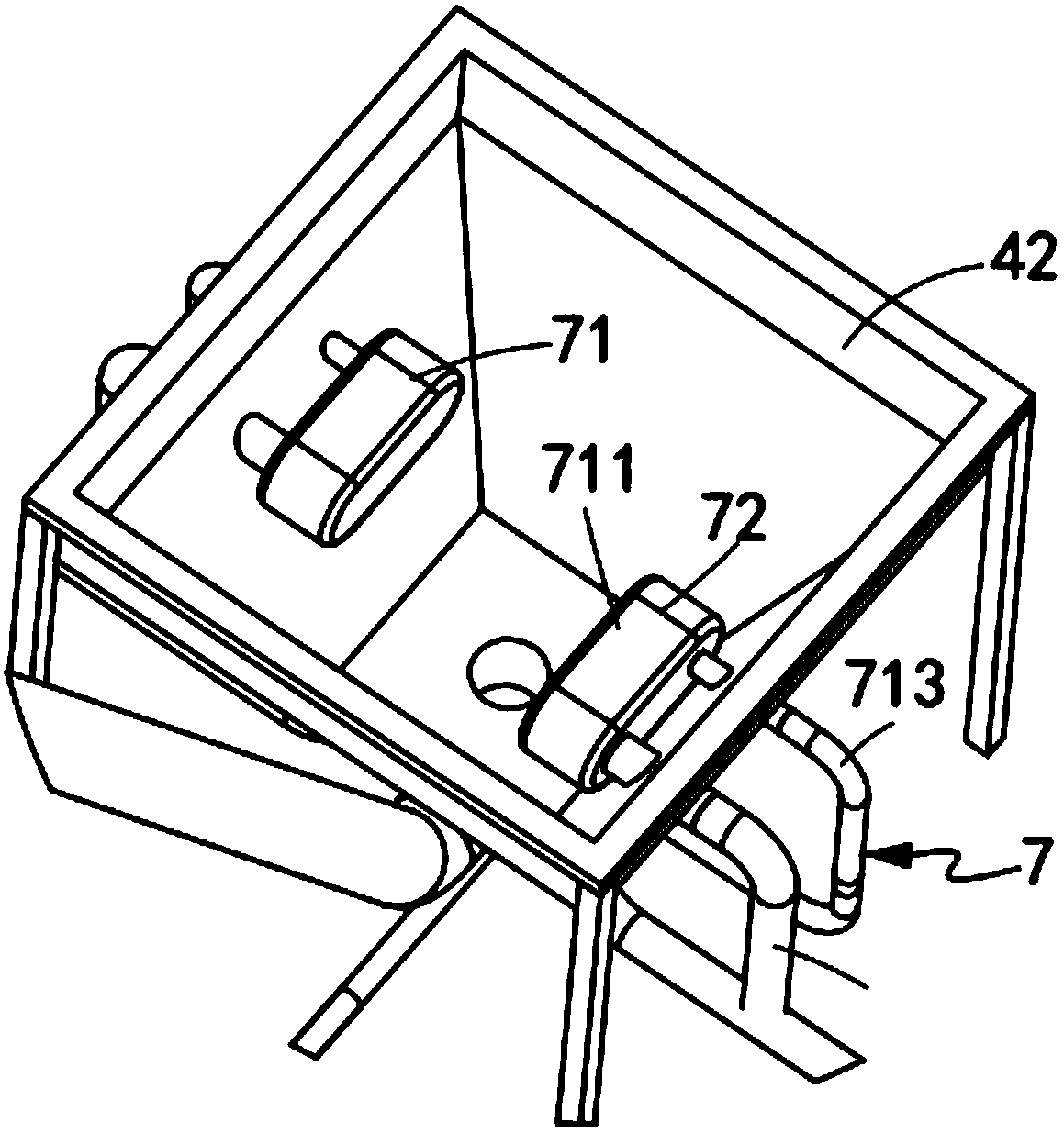 Production equipment and process for HDPE furniture material based on CaCO3 nano SiO2 modification