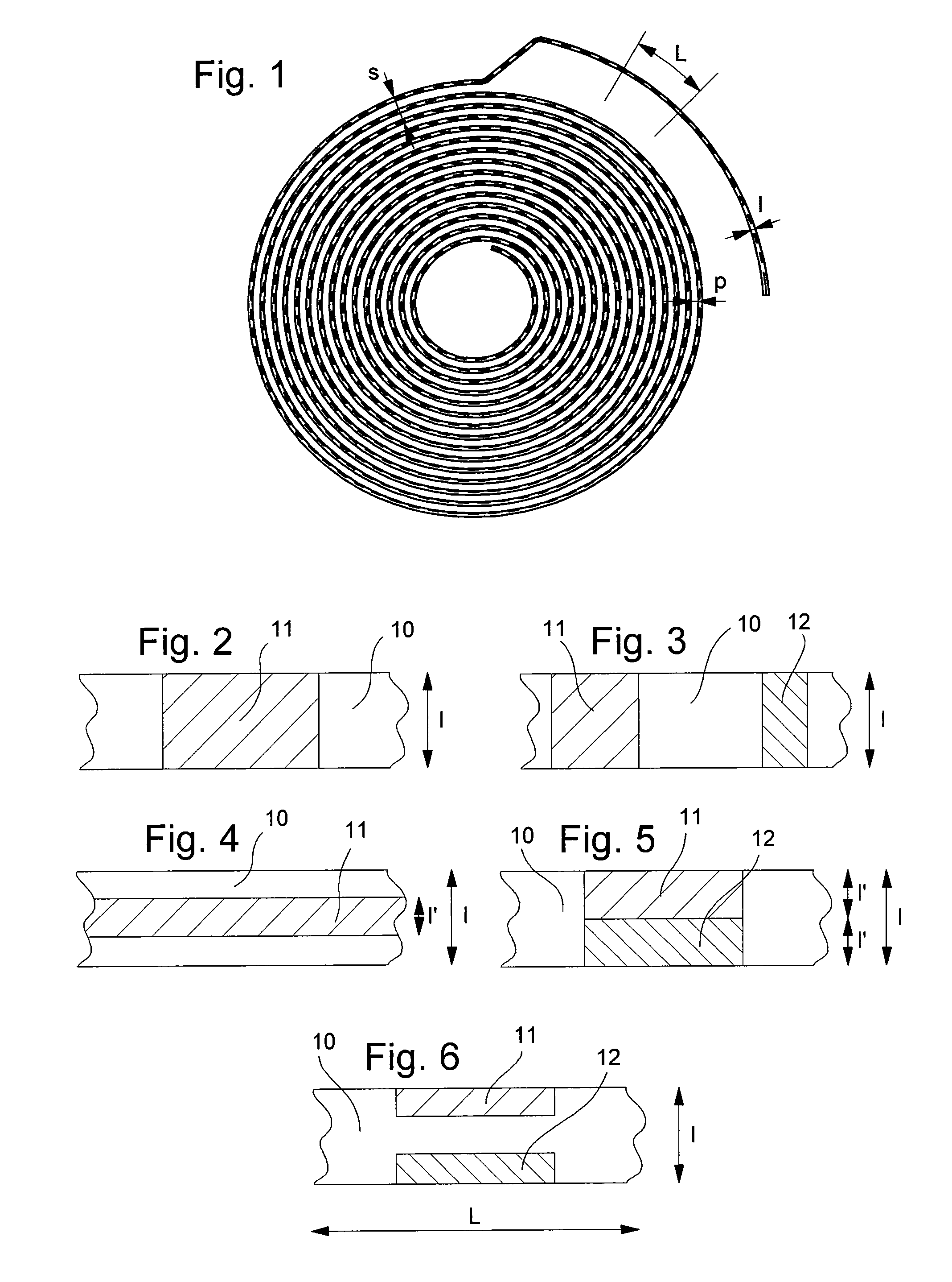 Spiral spring made of athermal glass for clockwork movement and method for making same