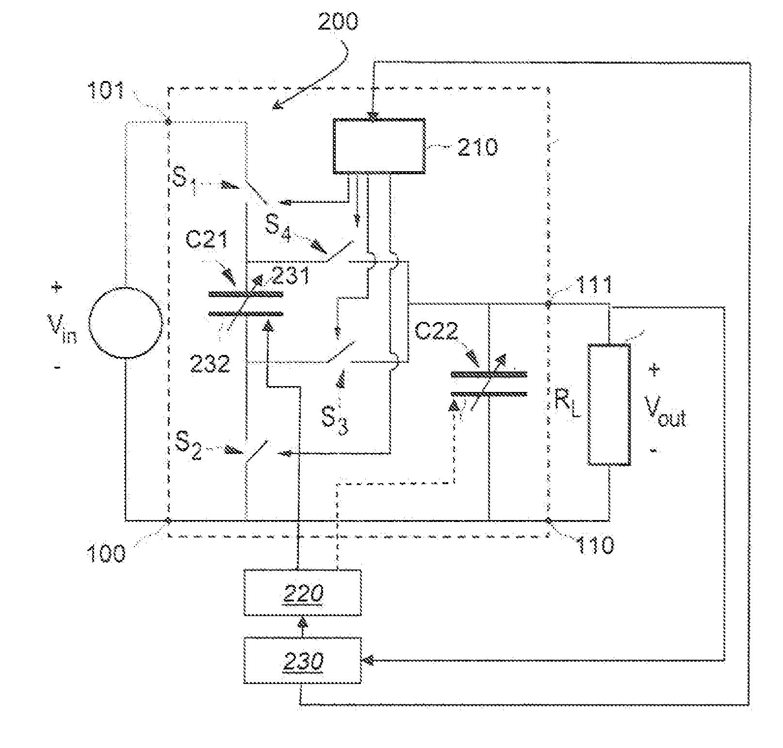 Capacitive dc-dc converter