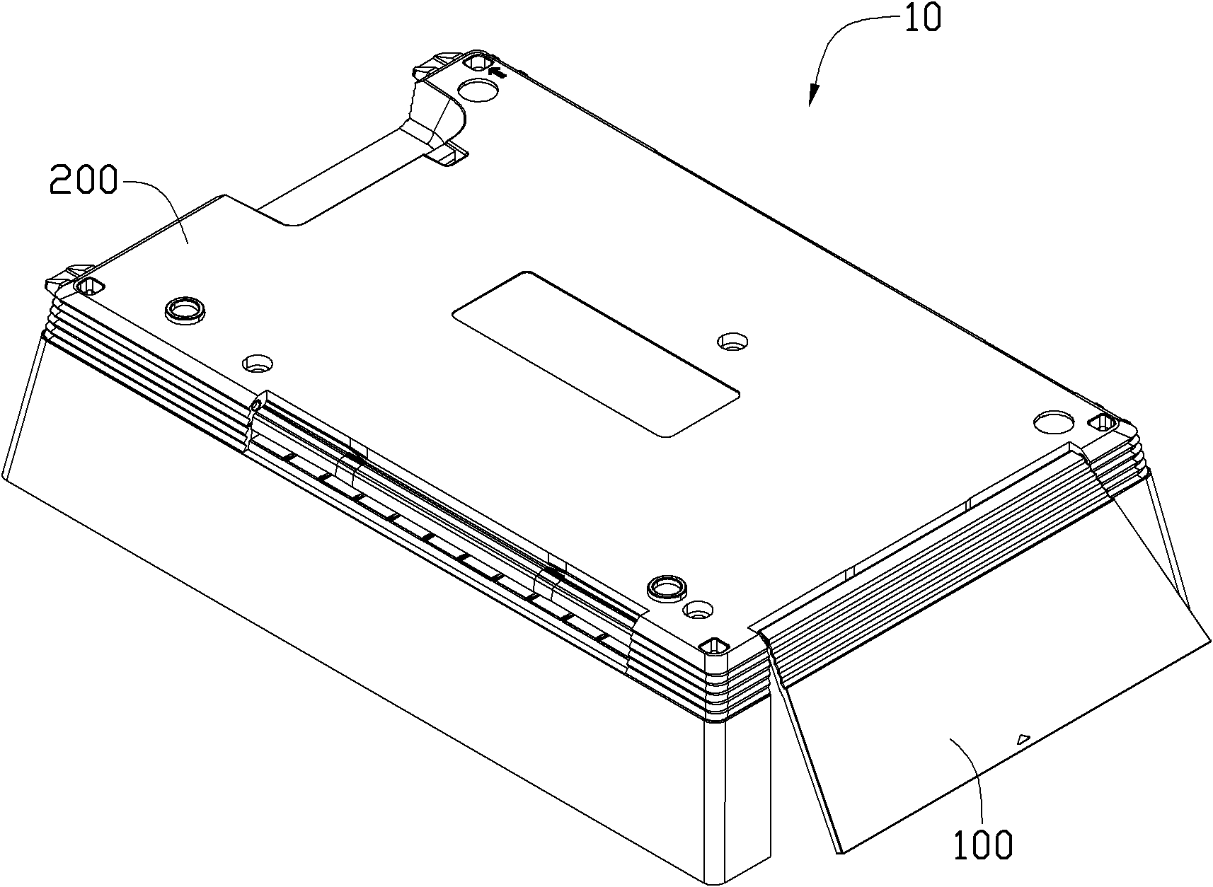 Shell product with ball head rotating shaft