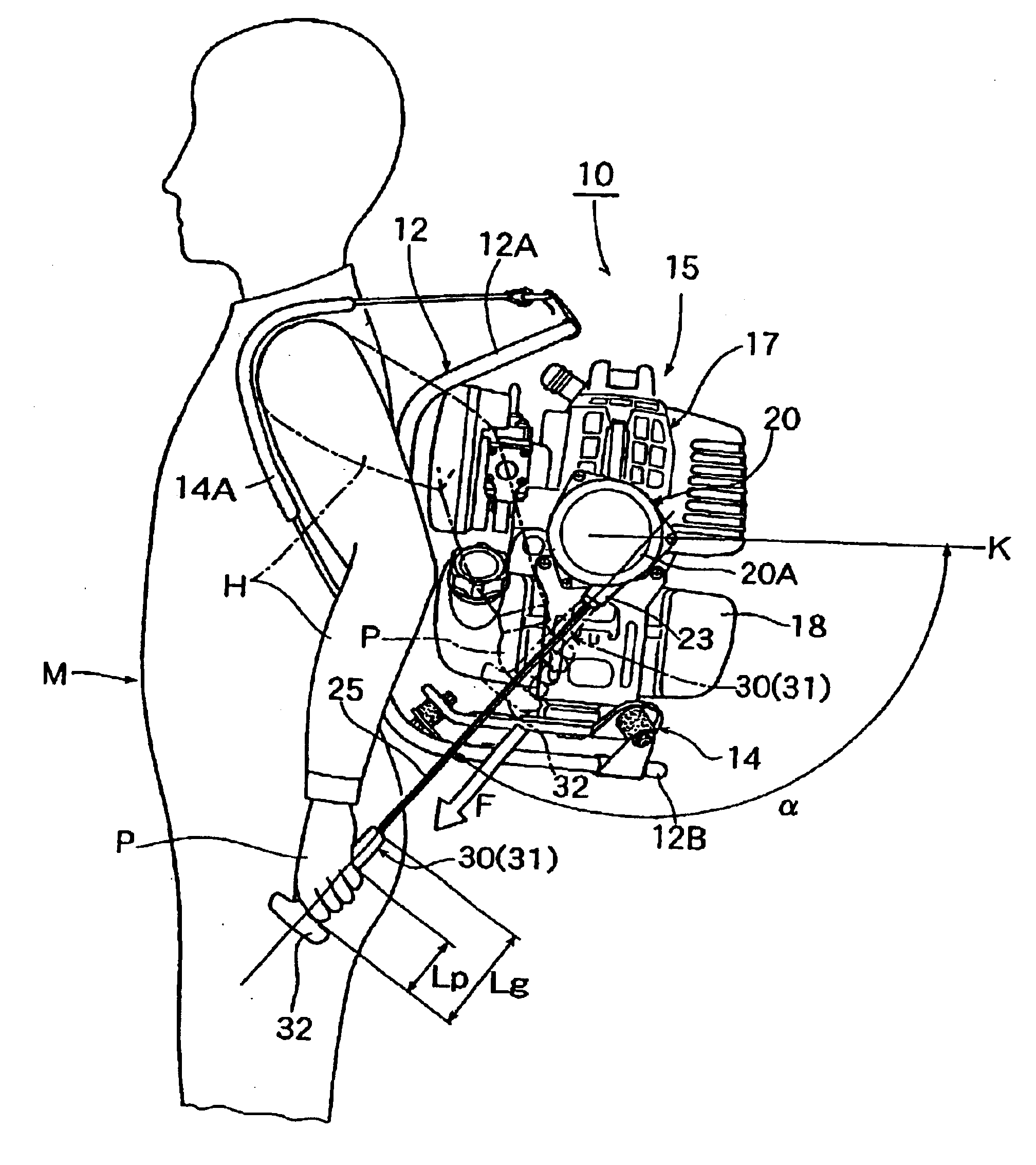 Recoil starter for backpack type power working machine