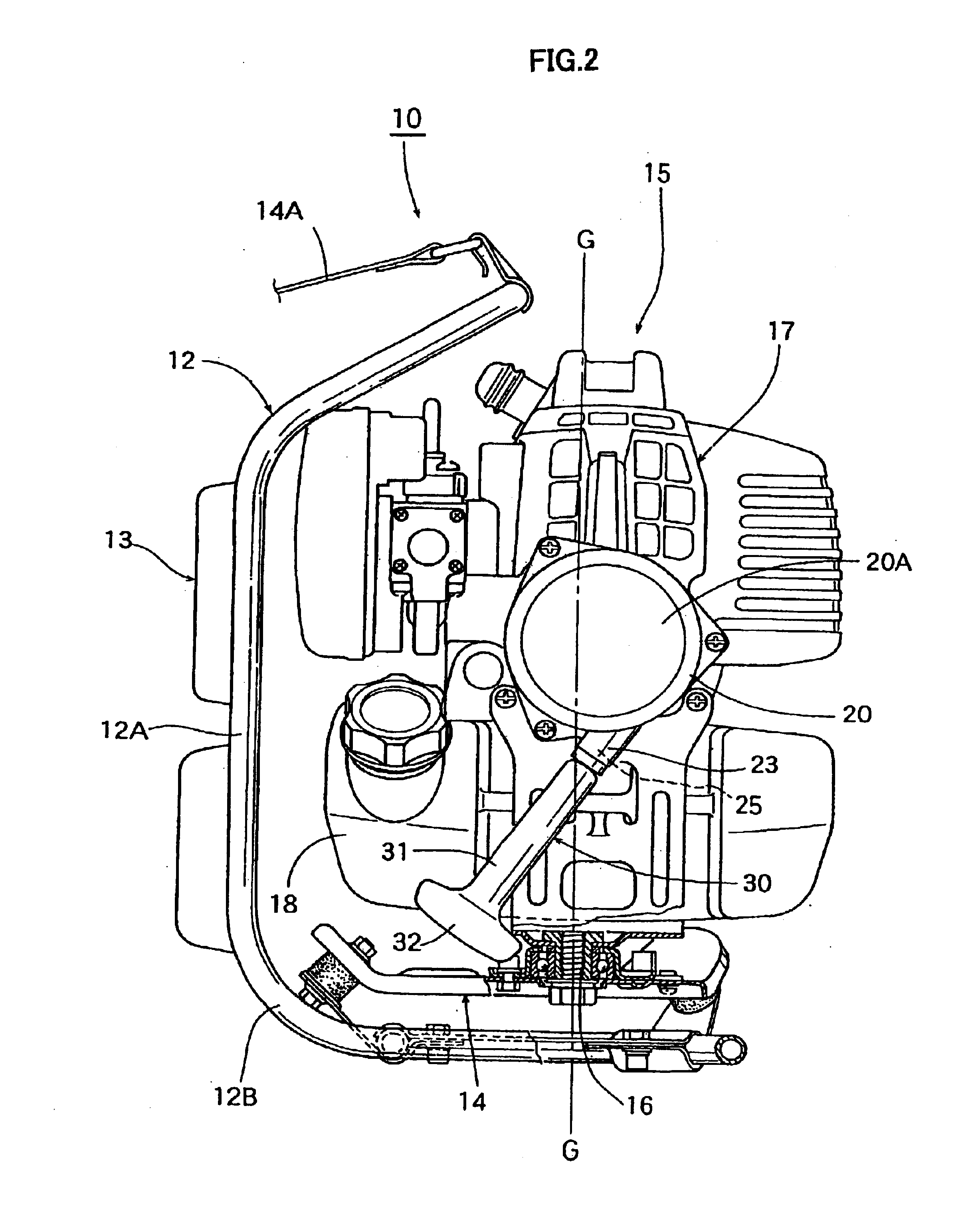 Recoil starter for backpack type power working machine