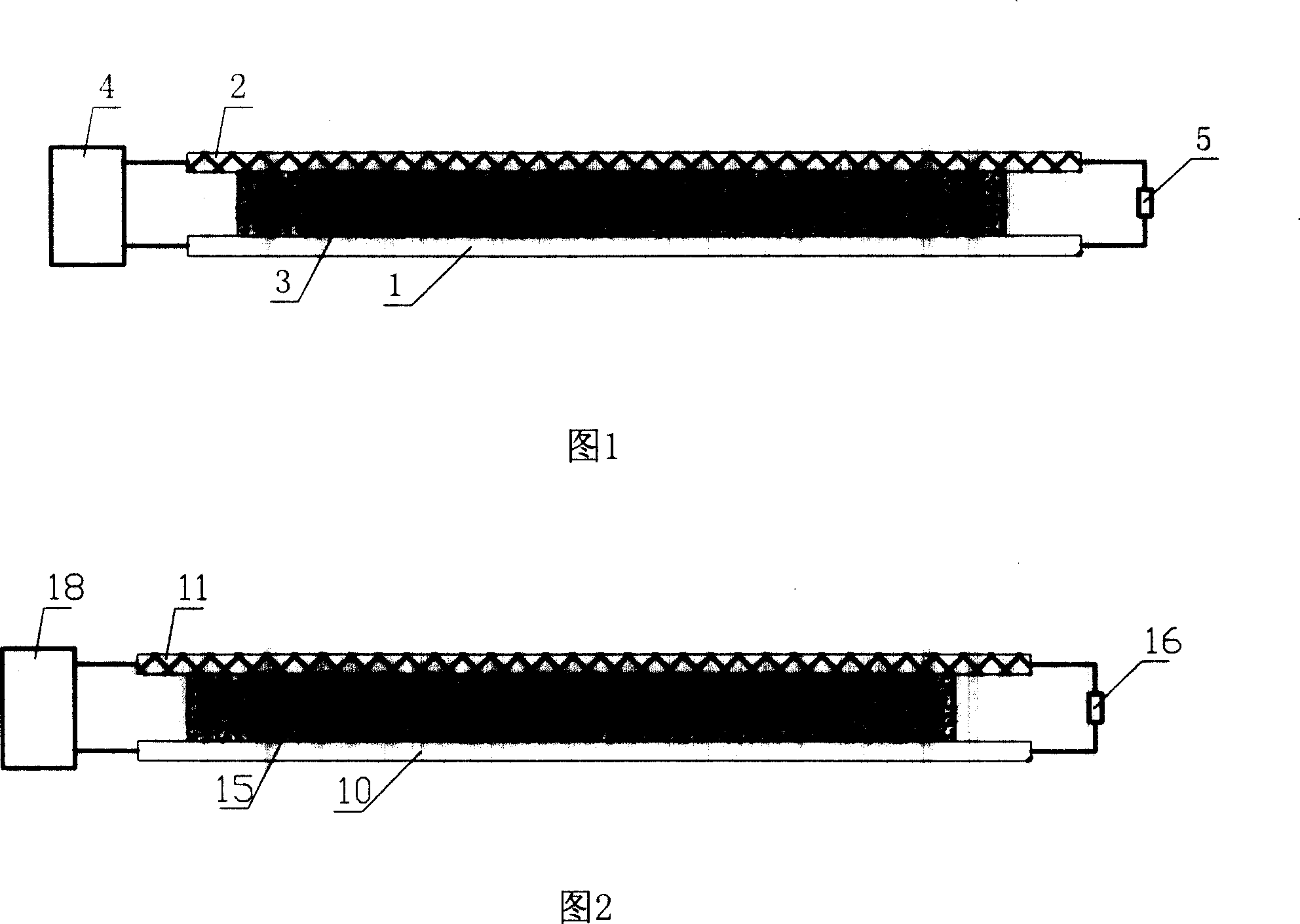 Non-recoverable linear temperature sensing detector and its breaking alarming method