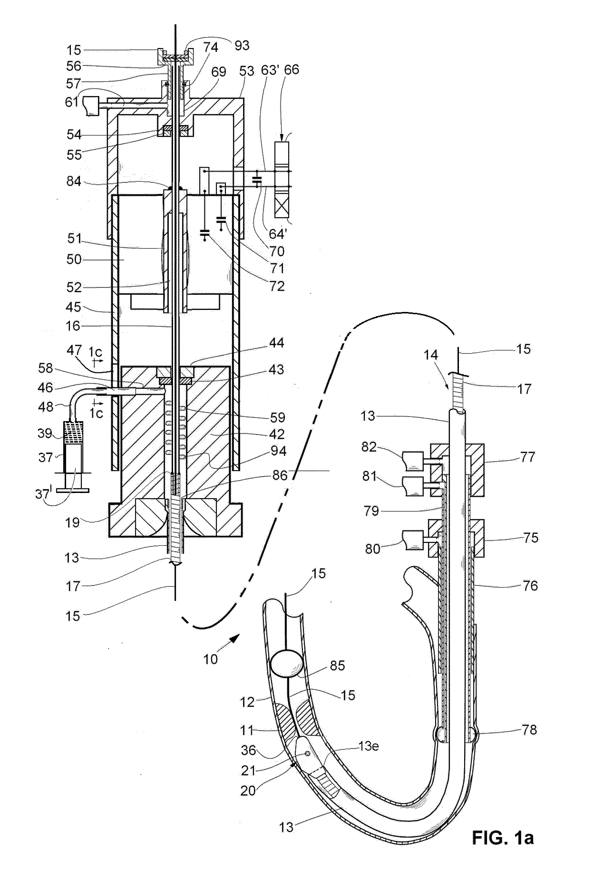 Rotary catheter drive unit containing seal-sets