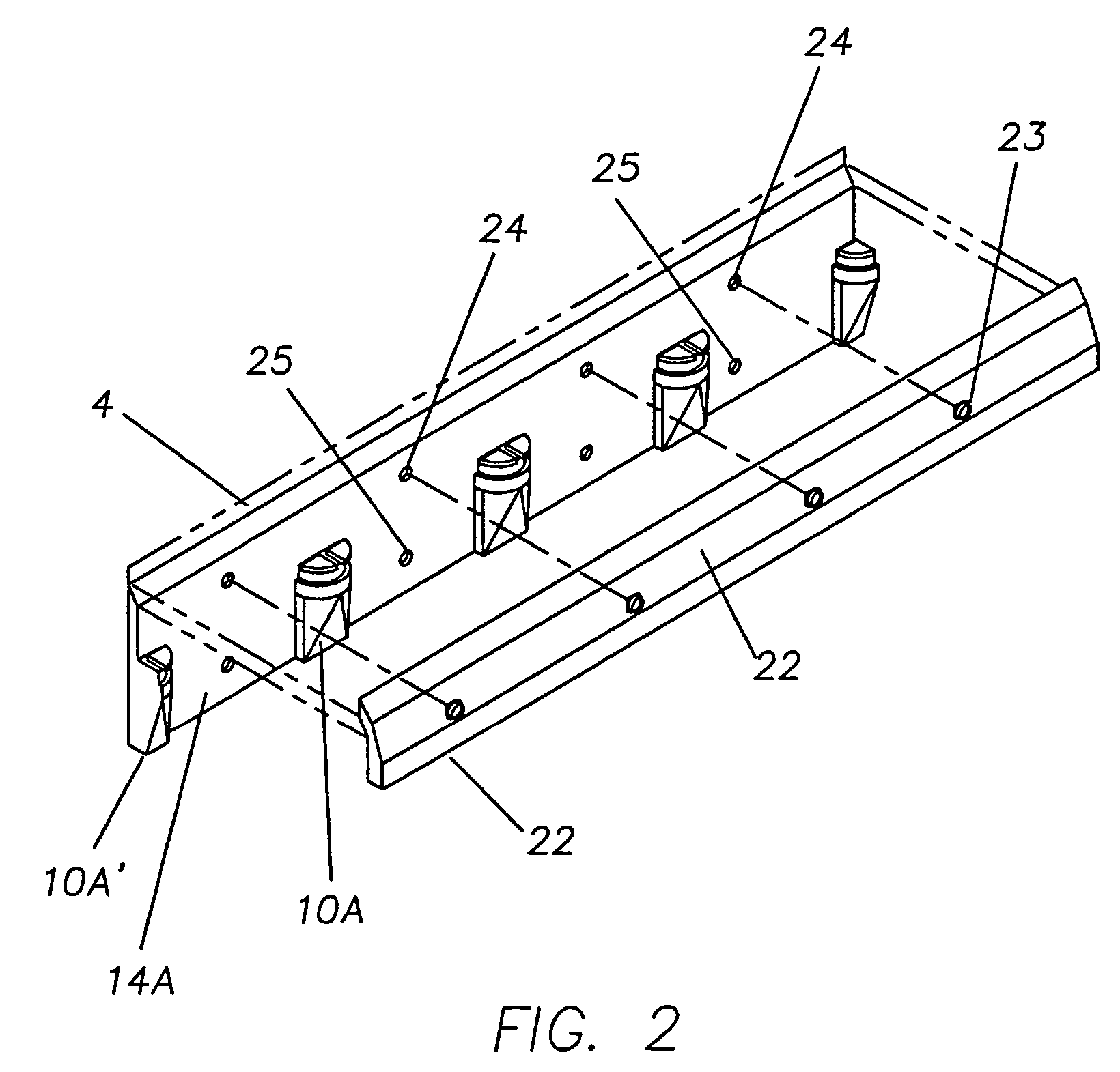 Module for screening or diverting particulate material and method of producing the module