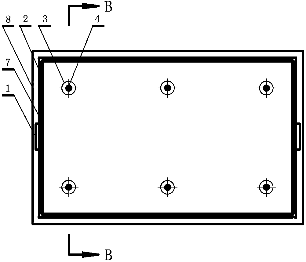 Mould for producing environment-friendly flame-retardant acoustic boards