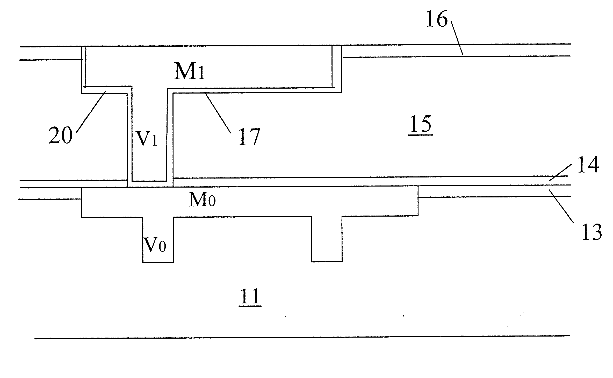 Process for forming a redundant structure