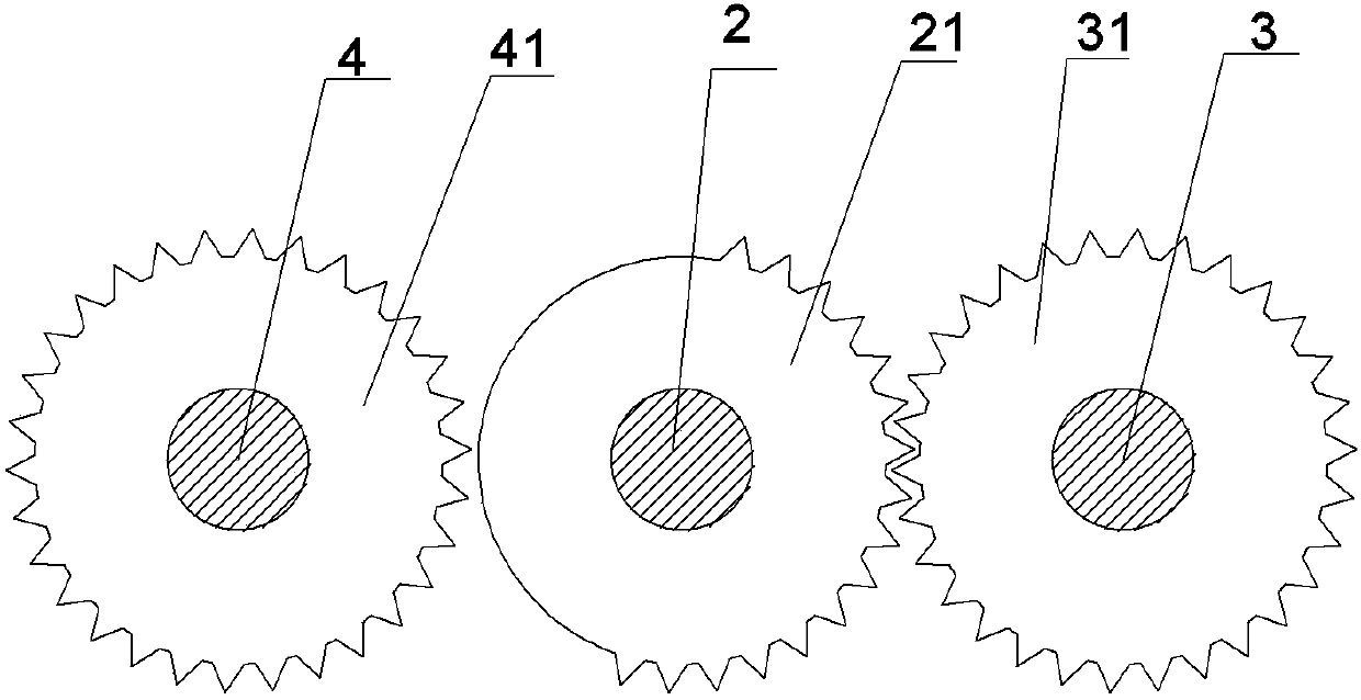 Rectangular tube inner wall dust removal device