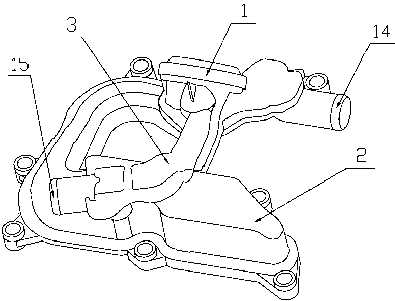 Oil-gas separator for supercharged engine