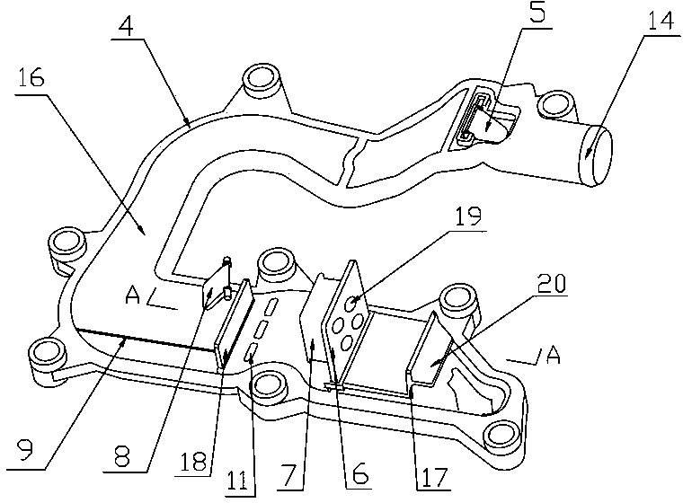 Oil-gas separator for supercharged engine