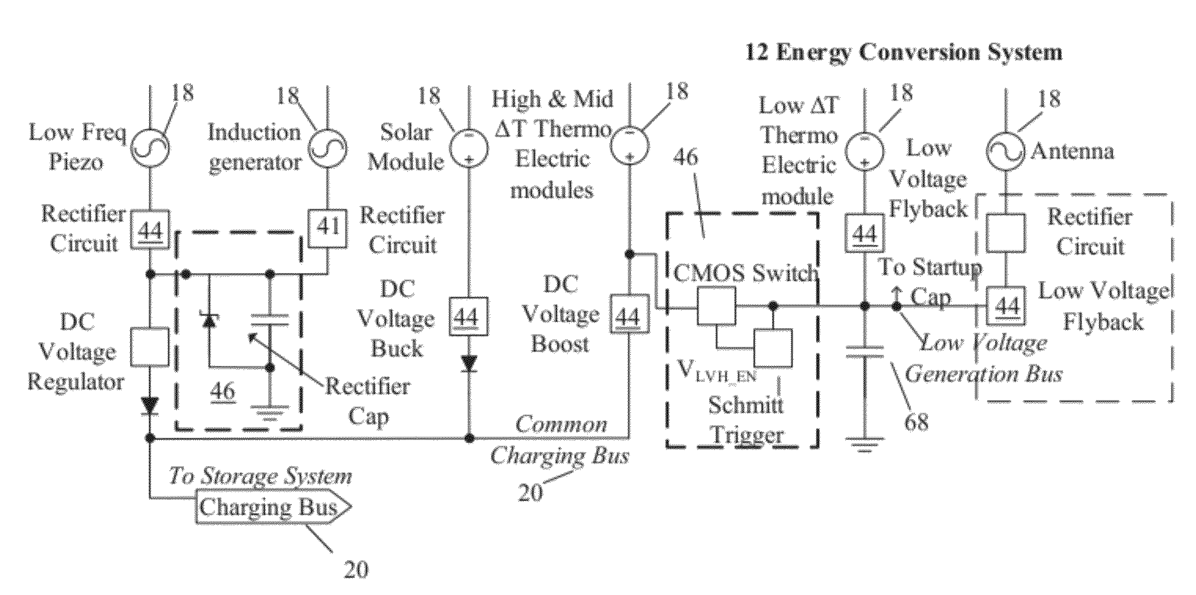 Energy Scavenging Power Supply