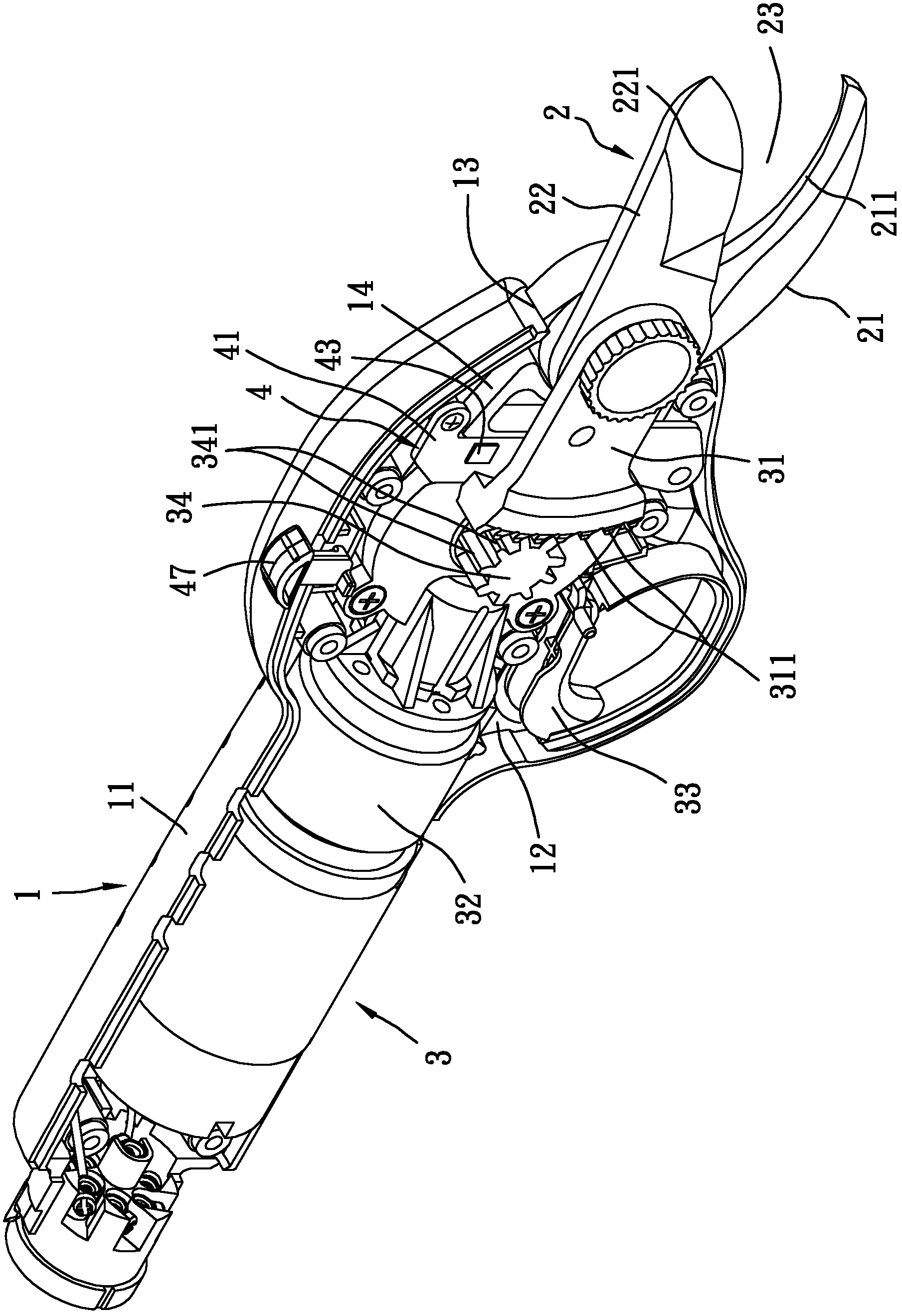 Tree pruner capable of controlling pruning wound