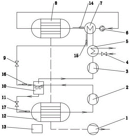 Energy-saving control method of twin-stage compression type heat pump vacuum freeze drying combined device