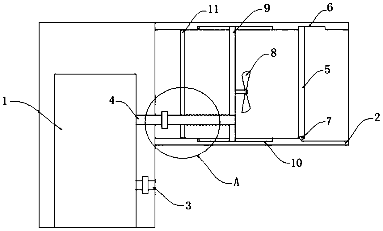 Waste gas exhaust device of water heater of high-rise building