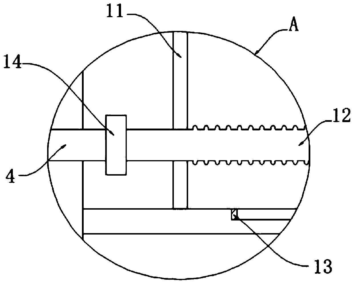 Waste gas exhaust device of water heater of high-rise building