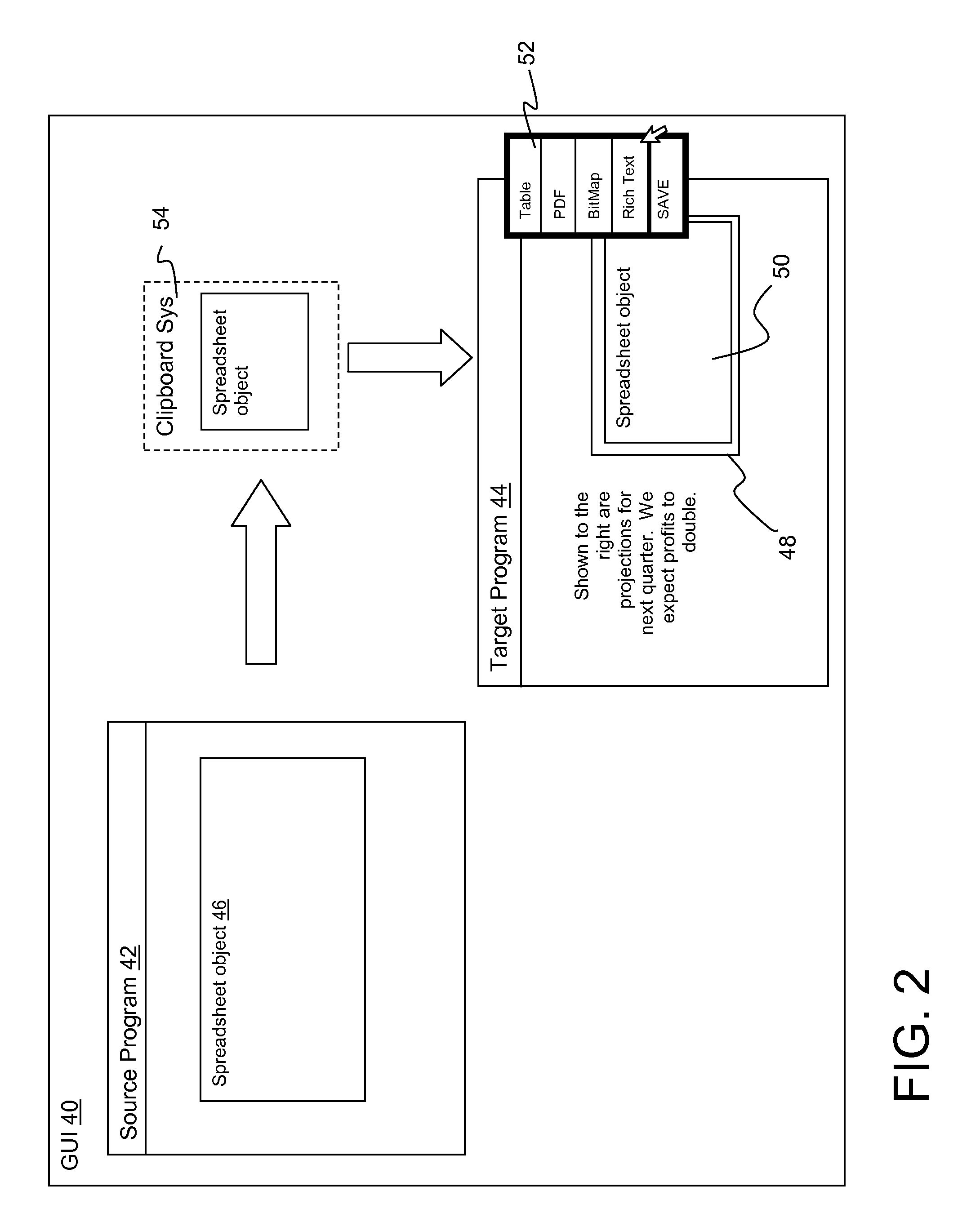 Visual selection and rendering of multiple clip board formats