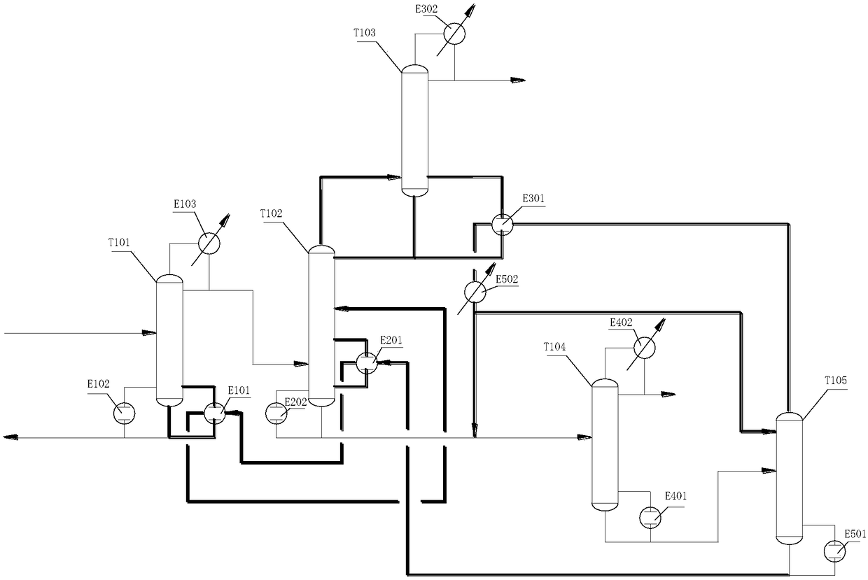 Energy-saving process method for recovering butane in mixed C4